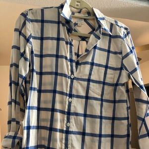 JCrew boy fit flannel button-down